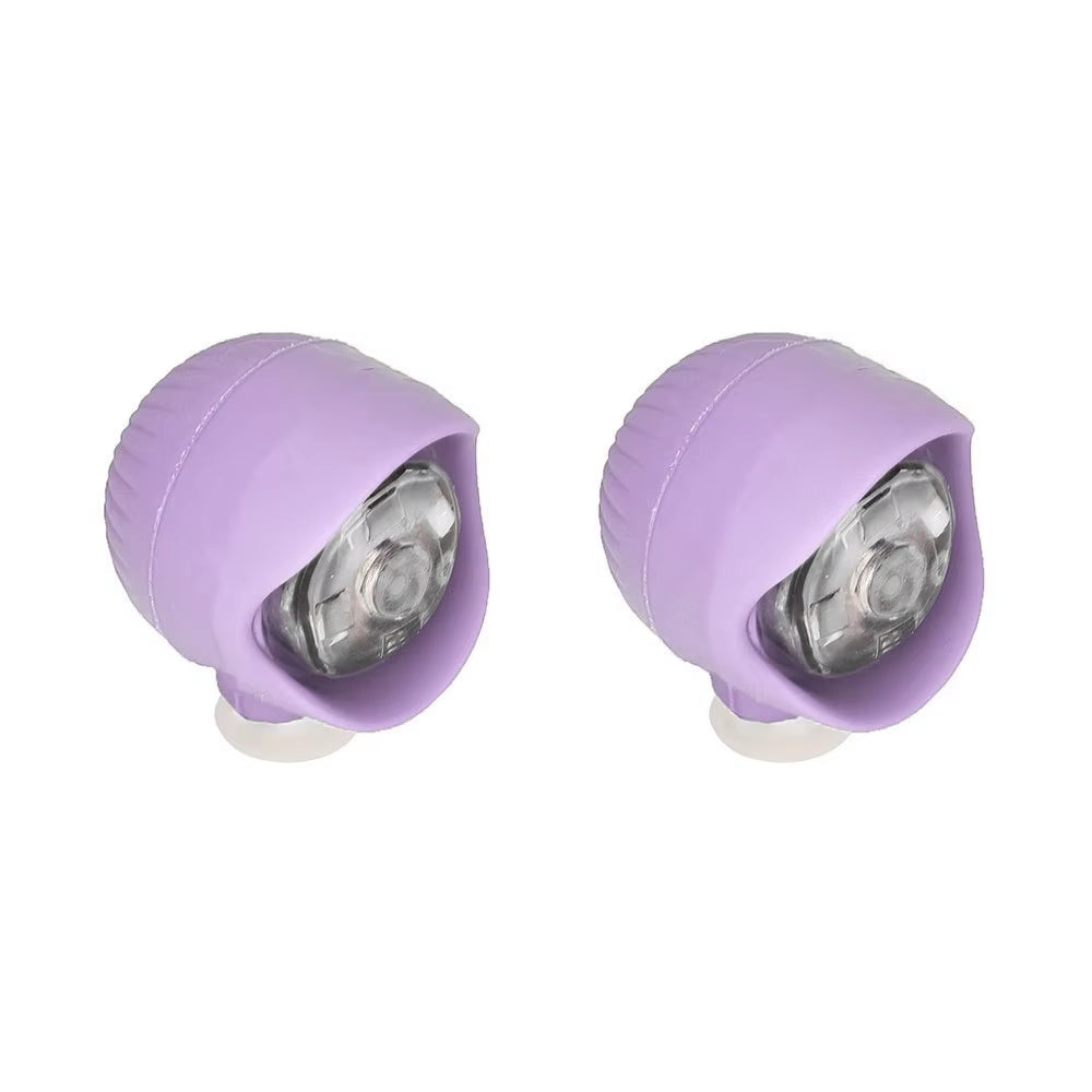 2Pcs PVC LED Shoe Lights Charms Accessories for Night Rides, Walks & Dog Walks,Shoes Charms, 3 Lighting Modes