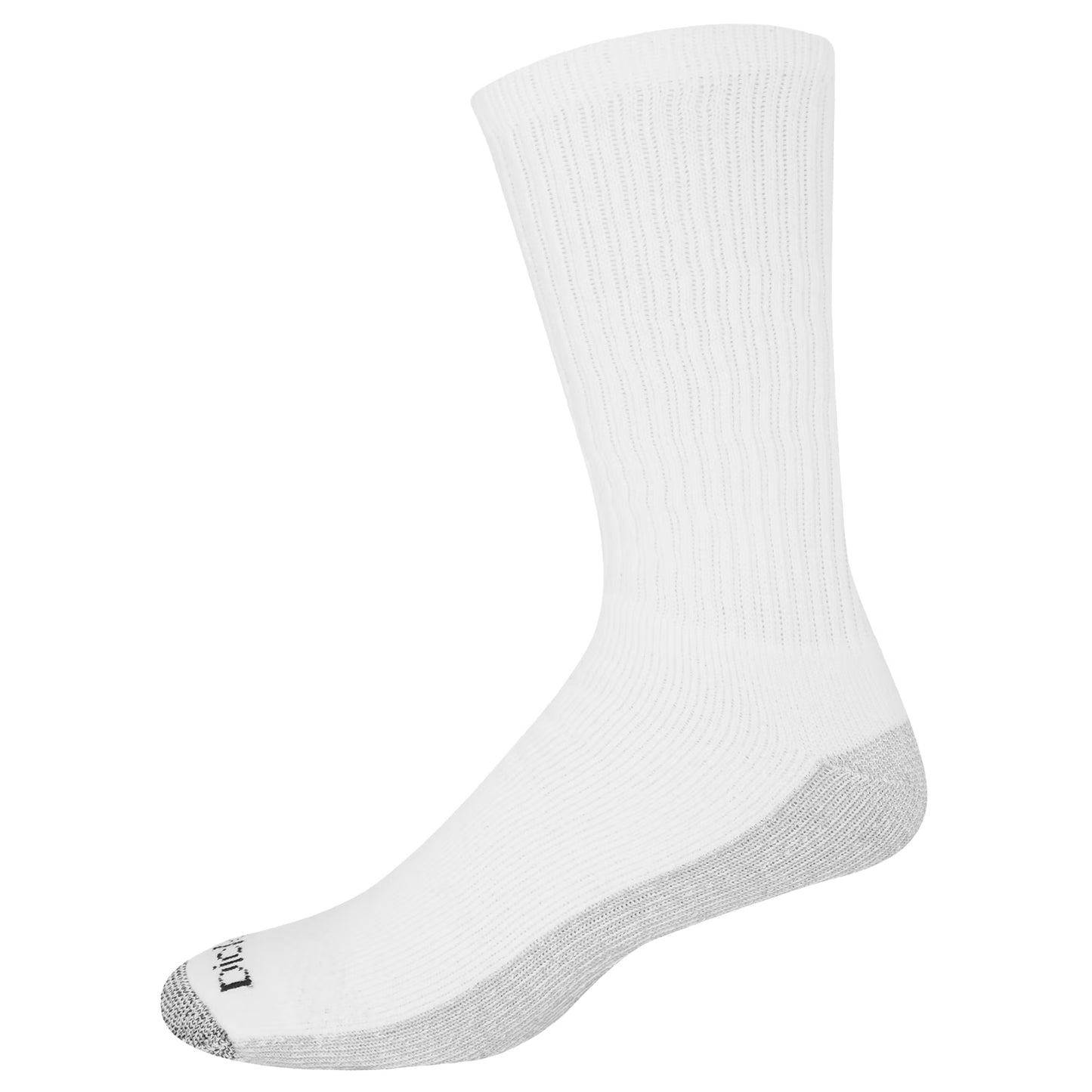 Dickies Men'S Dri-Tech Crew Sock, 6-Pack, White Size 12-15