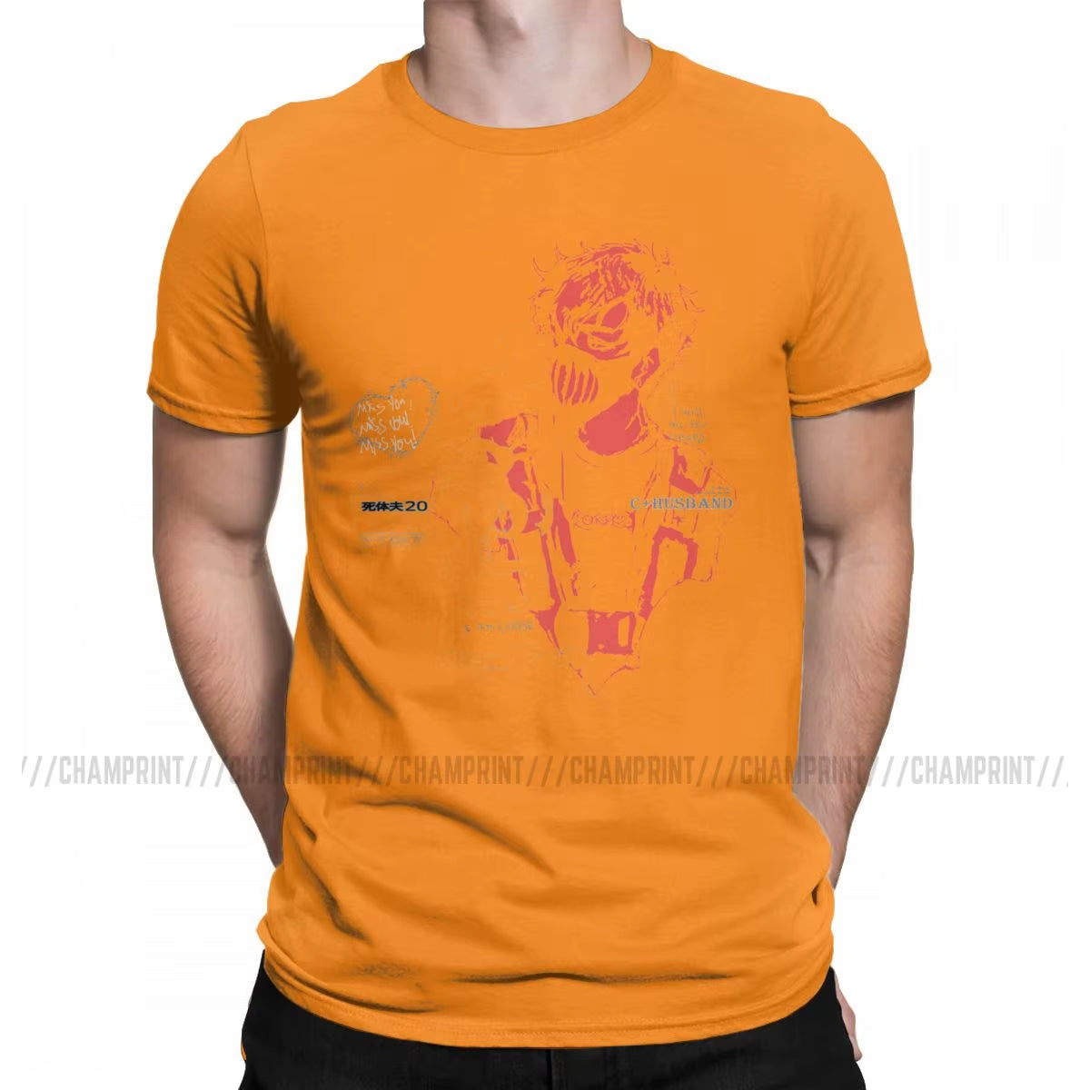 Corpse Husband Red T Shirt Men'S Cotton Humorous T-Shirts O Neck Tees Short Sleeve Clothes Graphic
