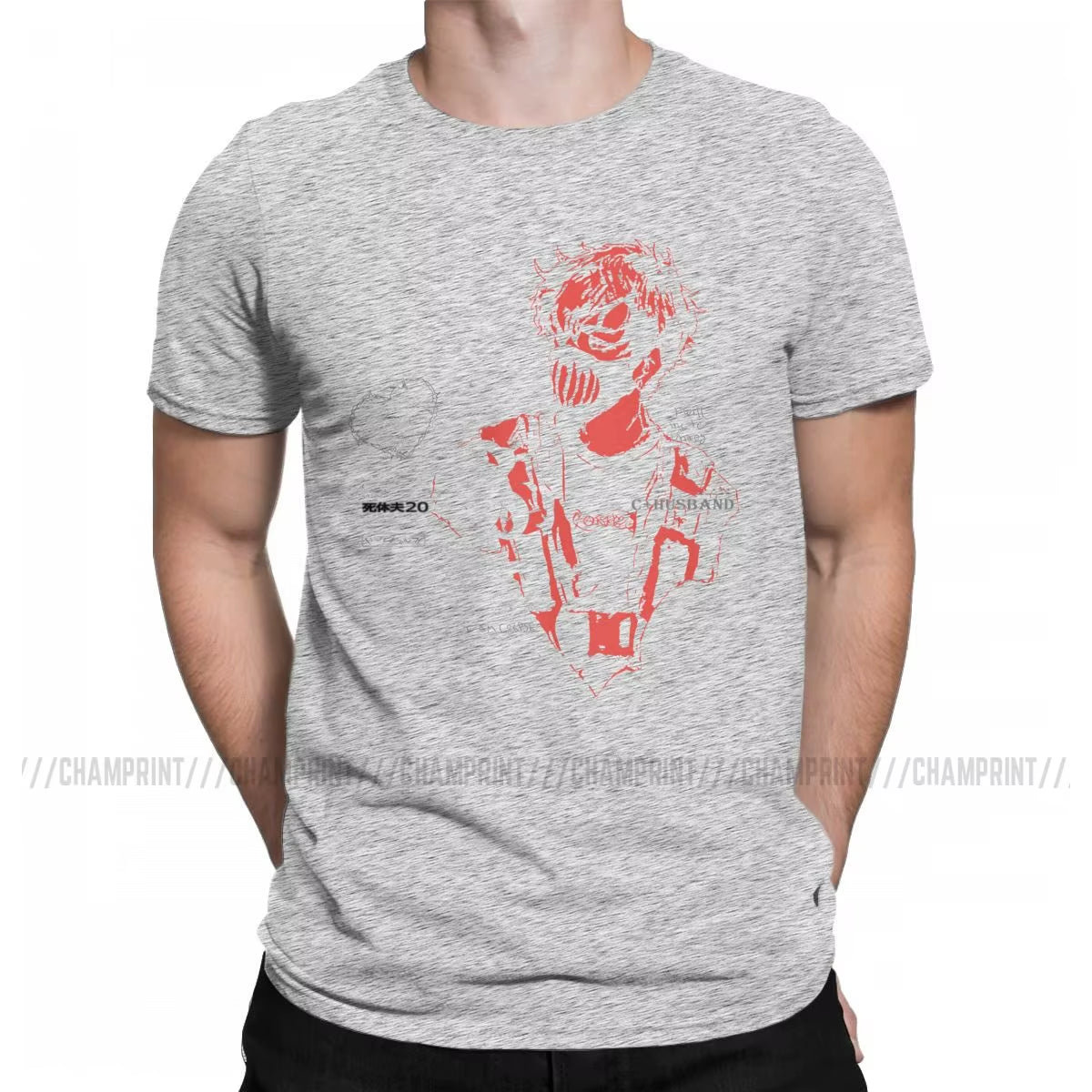 Corpse Husband Red T Shirt Men'S Cotton Humorous T-Shirts O Neck Tees Short Sleeve Clothes Graphic