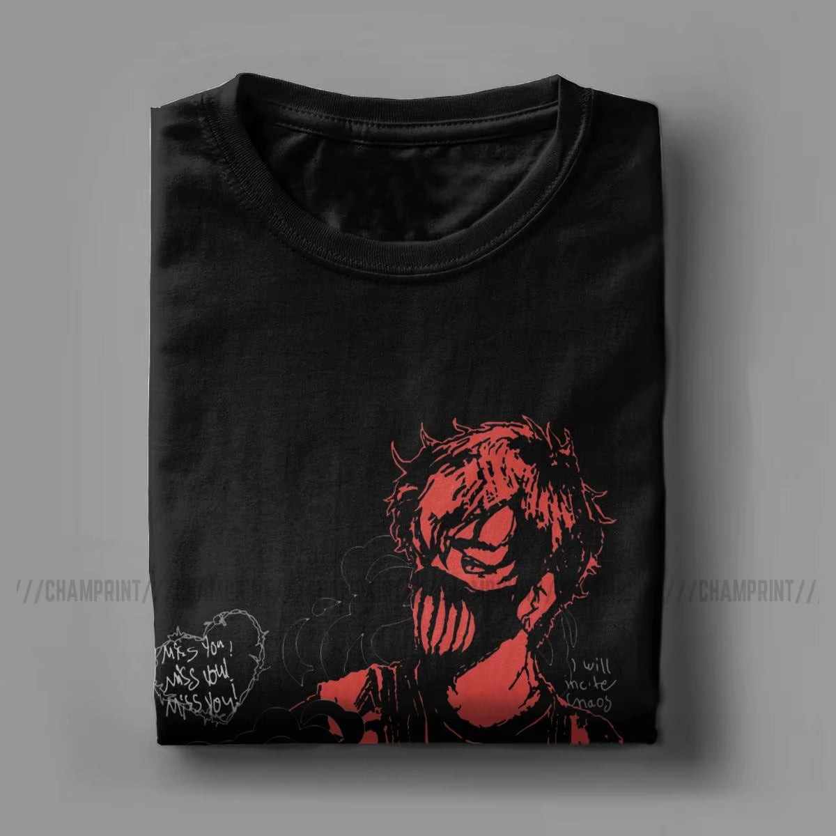 Corpse Husband Red T Shirt Men'S Cotton Humorous T-Shirts O Neck Tees Short Sleeve Clothes Graphic