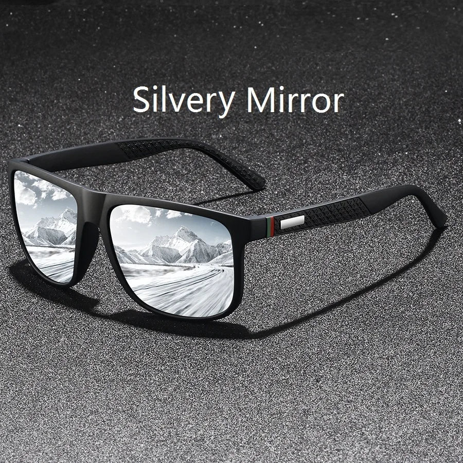 Fashion Outdoor Driving Sunglasses Popular Square Frame Sun Glasses Classic Men'S and Women'S Fishing Hiking Glasses