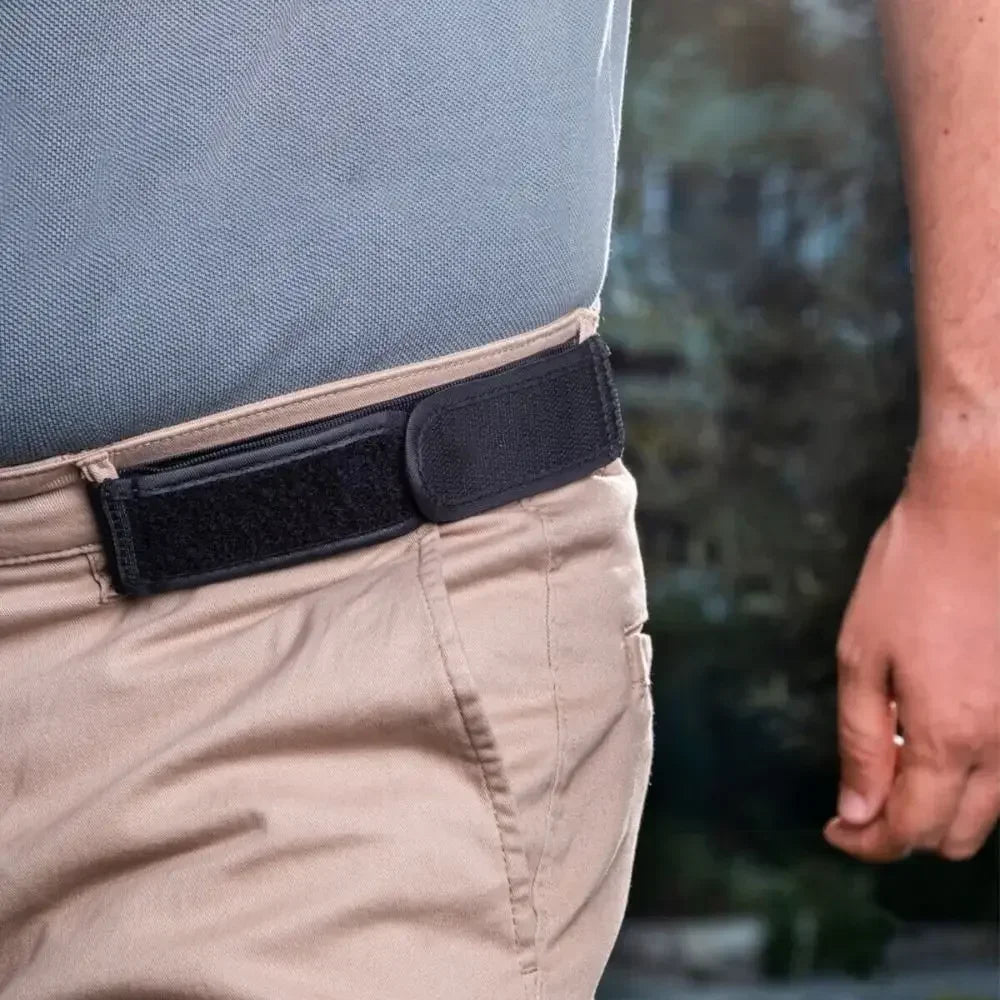 2Pc/1Pc New Buckle Free Waist Belts Men'S Ultra-Soft No Buckle Elastic Belts Fashion Comfortable Belt Loop Buckle-Free Belt